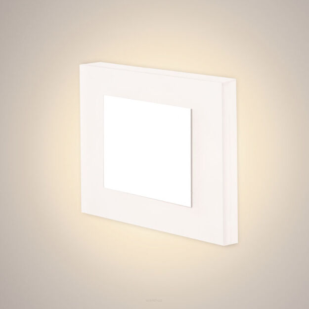 LAMPA SCHODOWA ELKIM LESEL 008B Kwadratowa LED 2 kolory 3000K / 4000K Funkcjonalna 