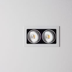 Lampa wpuszczana Tweet 50.2 mini.LED Labra  4.1161  techniczna prostokąt  z ramką ruchoma głowica różne kolory wykończenia