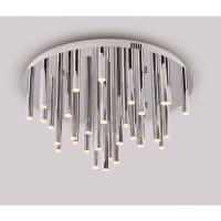Plafon Organic C0115 Maxlight  wykończenie w kolorze chromu podsufitka na kole nowoczesna