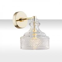 Kinkiet CRUZ 4199 Argon szklany mosiądz