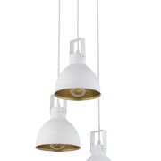 Lampa wisząca MARS 3 SIGMA 32261 RETRO BIAŁO ZŁOTA