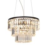 LAMPA WISZĄCA lampa wewnętrzna ZUMA LINE TIFANNY PENDANT P17127-4 W KOLORZE transparentnym NOWOCZESNY   - 2