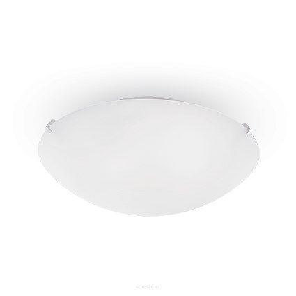 Plafon Simply PL3 Ideal Lux 007984 z białego matowego dmuchanego szkła