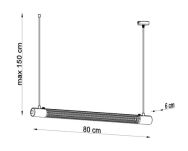 Lampa wisząca VALO czarny Sollux Lighting TH.008CZ nowoczesna - 5