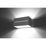 KINKIET LABO MAXI SZARY PROSTOKĄT SOLLUX  Lampa Ścienna NOWOCZESNY stal  SL.0529 lampa  SOLLUX LIGHTING - 2