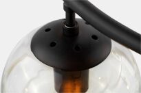Lampa wisząca CEREDO NEO LDP 6034-6-RND (BK) Lumina Deco czarna z przezroczystymi kloszami - 5