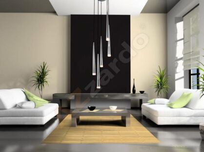 Lampa wisząca Stylo 5 AZzardo AZ0134  chrom klosze w kształcie stożków na końcach szklane