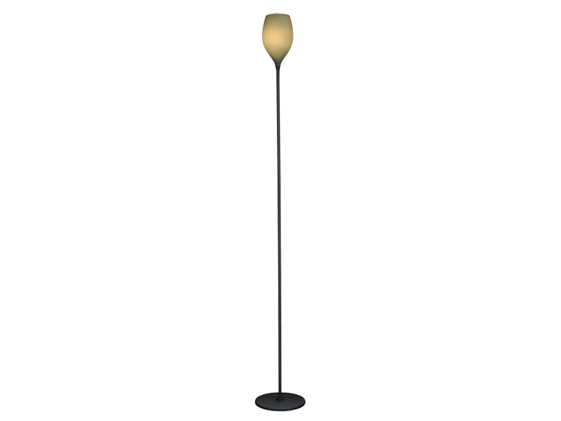 Lampa podłogowa Izza oliwkowa AZzardo AZ1079 klosz w kształcie kielicha ze szkła