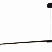 Lampa wisząca ORGANIC HORIZON P0358 poprzeczna rurka Maxfliz lampa jest w stylu nowoczesnym czarna led okrągła 150 długości