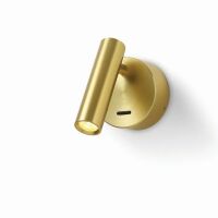 KINKIET KENT 330 ELKIM ELEGANCKA WBUDOWANY włącznik 3000K / 4000K ZŁOTA/ ALUMINIUM 