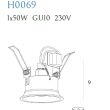 Oczko sufitowe TECHNICAL SPOT H0069 podtynkowe maxfliz - 4
