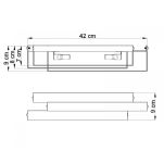 KINKIET Frost geometryczny oświetlenie LED LAMPA ŚCIENNA SL.0379 - 4