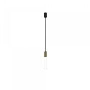 Lampa wisząca Cylinder L GU10 czarno/mosiężna 7867