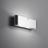 Kinkiet Clip AP2 SMALL CROMO Ideal Lux  031361 Metalowy korpus wykonany z cienkiej blachy ma kolor chromu