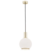 Lampa wisząca SAGUNTO 4357 Argon Szklany klosz kula 20 cm