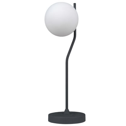 Lampa stołowa  CARIMI TB-3300-1-BK Italux  NOWOCZESNA KULA CZARNY SATYNOWY G9 