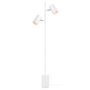 Lampa podłogowa TWIN 107948 Markslojd MINIMALISTYCZNA BIAŁA 2 ŹRÓDŁA ŚWIATŁĄ W KSZTAŁCIE TUB