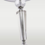  Lampa stołowa Charlotte - T01295WH Cosmo Light  Biały klosz podstawa podstawa z przejrzystego szkła   - 2