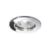 Lampa wpuszczana  JAZZ FI1 CHROM Ideal Lux 083070  okrągła aluminiowa ramka kolor chromu wymaga wbudowania w ścianę