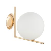 Kinkiet SORENTO D20 Lumina Deco LDW 1215-1 (WT+GD)  Kula nowoczesny złoty