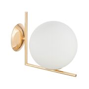 Kinkiet SORENTO D20 Lumina Deco LDW 1215-1 (WT+GD)  Kula nowoczesny złoty