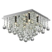 PLAFON lampa wewnętrzna ZUMA LINE RANGEL CEILING RLX92711-5 W KOLORZE SREBRNY NOWOCZESNY 