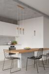Lampa wisząca ZANE 1 SL.0965 Sollux Lighting tuba z drewna i betonu - 5