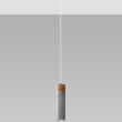 Lampa wisząca ZANE 1 SL.0965 Sollux Lighting tuba z drewna i betonu - 2