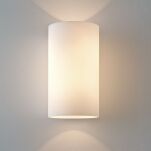 Kinkiet lampa ścienna Cyl 260- Astro 0884 1186002 białe opalizujące szkło nowoczesny 26 cm polerowany chrom walec podłużny okragły - 3