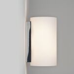Kinkiet lampa ścienna Cyl 260- Astro 0884 1186002 białe opalizujące szkło nowoczesny 26 cm polerowany chrom walec podłużny okragły - 2