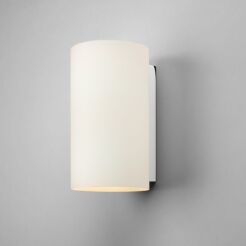 Kinkiet lampa ścienna Cyl 260- Astro 0884 1186002 białe opalizujące szkło nowoczesny 26 cm polerowany chrom walec podłużny okragły