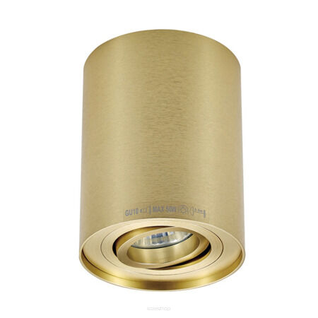 PLAFON ZUMA LINE RONDOO SL 1 UP SPOT 94354 GOLD Z ALUMINIUM W KOLORZE ZŁOTYM NOWOCZESNA TUBA