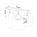 PLAFON OCULARE 3 Biały  SOLLUX  Lampa Ścienna NOWOCZESNY stal  SL.0439 metalowa lampa  SOLLUX LIGHTING - 4