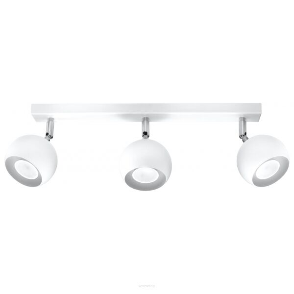 PLAFON OCULARE 3 Biały  SOLLUX  Lampa Ścienna NOWOCZESNY stal  SL.0439 metalowa lampa  SOLLUX LIGHTING