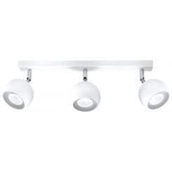 PLAFON OCULARE 3 Biały  SOLLUX  Lampa Ścienna NOWOCZESNY stal  SL.0439 metalowa lampa  SOLLUX LIGHTING
