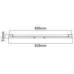Kinkiet łazienkowy Primo 900 IP44 ORLICKI DESIGN nowoczesna Metal / Chrom / Szkło / Białe okrągłe - 3