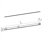 Oprawa wpuszczana MIXLINE INV LED Aquaform  30228 techniczna różne kolory oraz długości - 2