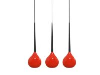 Lampa wisząca Aga 3 Red azzardo MD1289-3 AZ1066 czerwona nowoczesna opływowy kształt 3 klosze - 2