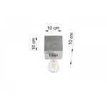 PLAFON ABEL BETON LAMPA SUFITOWA  KOSTKA  MINIMALISTYCZNA W STYLU INDUSTRIALNYM SL.0681 SOLLUX - 4
