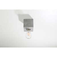 PLAFON ABEL BETON LAMPA SUFITOWA  KOSTKA  MINIMALISTYCZNA W STYLU INDUSTRIALNYM SL.0681 SOLLUX