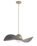 Lampa wisząca KAPELLO 32349 SIGMA złota-/ czarna nakrapiana 55 cm - 4
