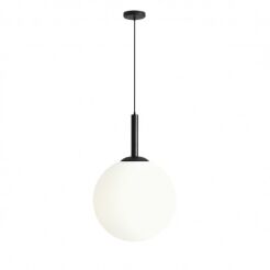 Lampa wisząca BOSSO GRANDE 50 BLACK czarna kula XXL ALDEX 1087XXL1