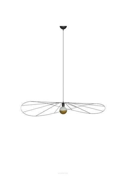 Lampa wisząca ESKOLA TH.010CZ Sollux Lighting druciana loftowa czarna
