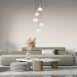 Lampa wisząca Montiela PND-34374-5-BK Italux - 2