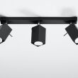 Designerska lampa sufitowa listwa MERIDA 3 czarny SL.0101 SOLLUX LIGHTING nowoczesne klosze prostokątne - 2