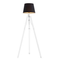 Lampa podłogowa ASTER 3420 Argon Biały trójnóg czarny abażur 150 cm