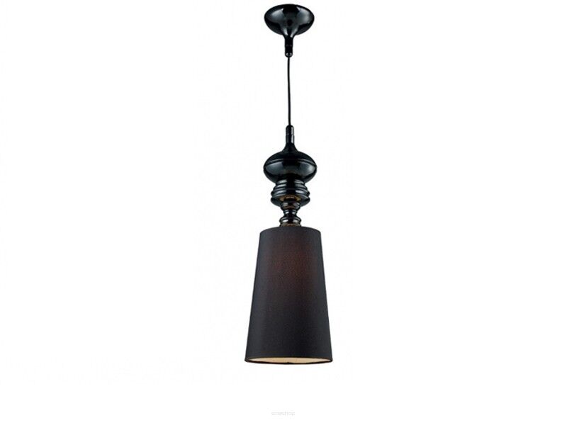Lampa wisząca BAROCO BLACK AZzardo AZ0064 styl barokowy z tkaniny i metalu