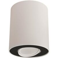 Oprawa sufitowa SET 8898 Nowodvorski TUBA biało-czarna ᴓ 10 cm