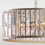 Lampa wisząca KYIV  - P06223CP cosmolight Kryształowy pierścień szampańskie złoto EKSTRAWAGANCKA  - 2