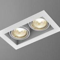 Oprawa wpuszczana SQUARES 50x2 230V z ramką podwójna techniczna Aqform